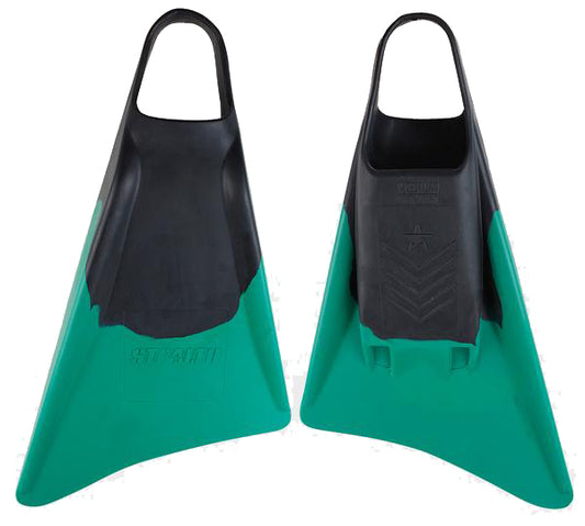 Stealth S3 Swimfins - Black / Emerald